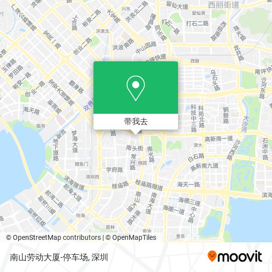 南山劳动大厦-停车场地图