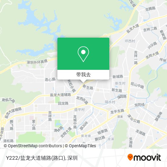 Y222/盐龙大道辅路(路口)地图