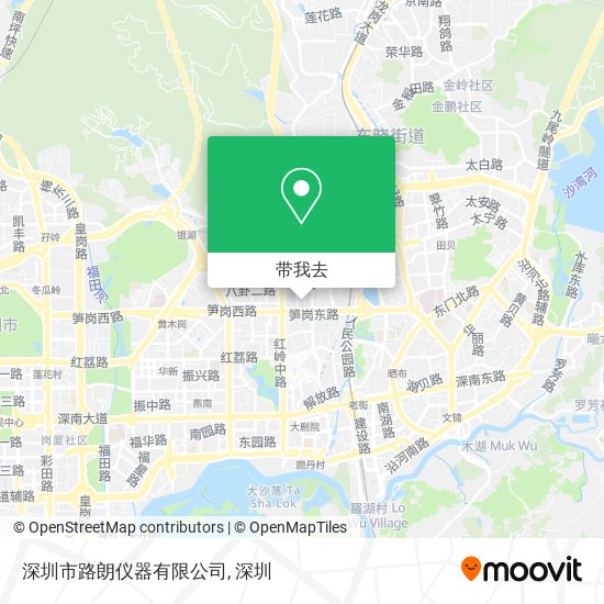 深圳市路朗仪器有限公司地图