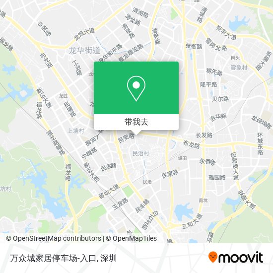 万众城家居停车场-入口地图