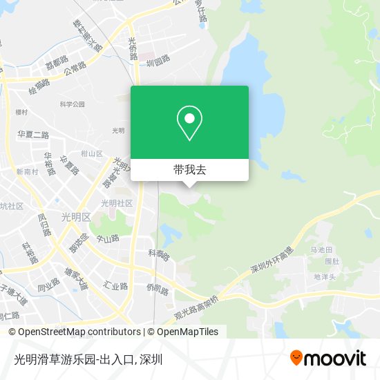 光明滑草游乐园-出入口地图