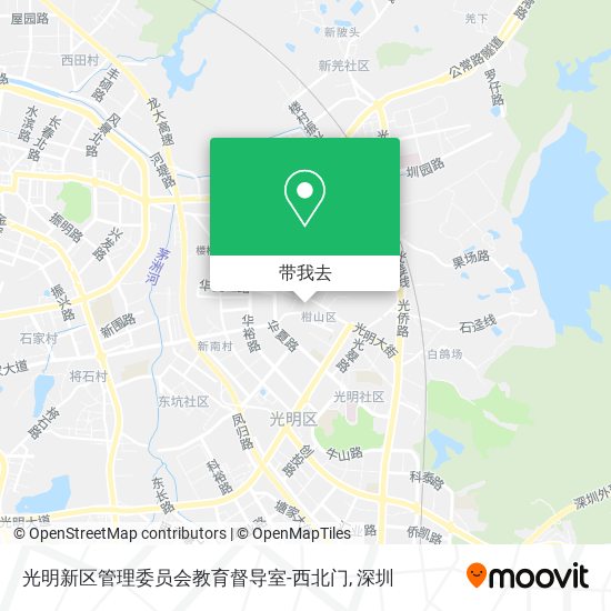 光明新区管理委员会教育督导室-西北门地图