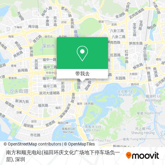 南方和顺充电站(福田环庆文化广场地下停车场负一层)地图
