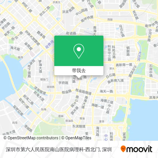 深圳市第六人民医院南山医院病理科-西北门地图