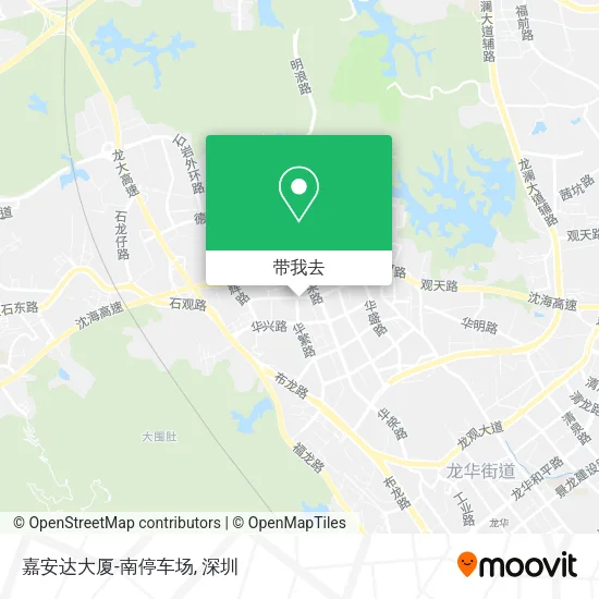 嘉安达大厦-南停车场地图