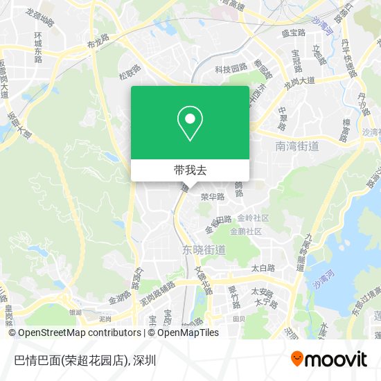 巴情巴面(荣超花园店)地图