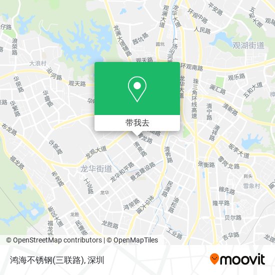 鸿海不锈钢(三联路)地图