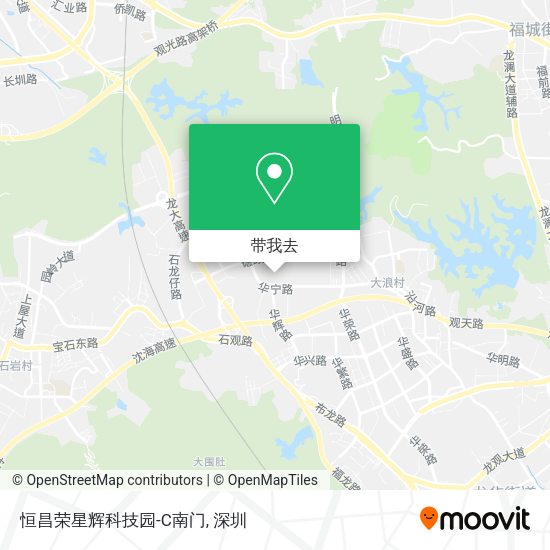 恒昌荣星辉科技园-C南门地图