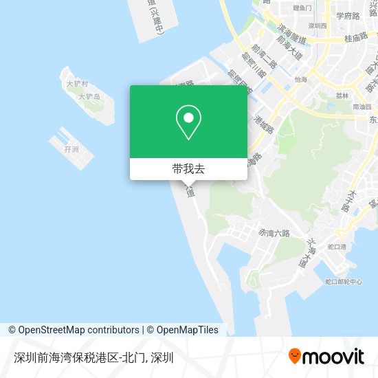 深圳前海湾保税港区-北门地图
