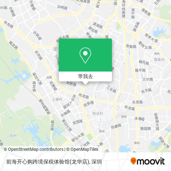 前海开心购跨境保税体验馆(龙华店)地图