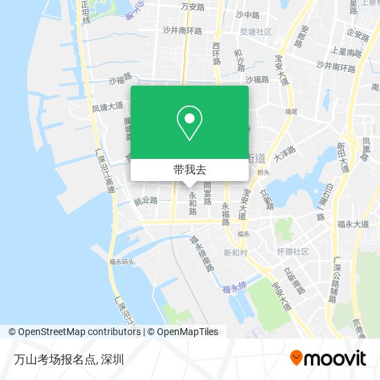 万山考场报名点地图