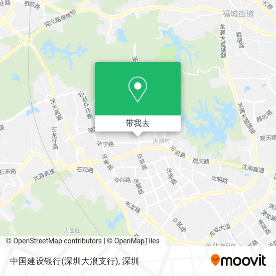 中国建设银行(深圳大浪支行)地图