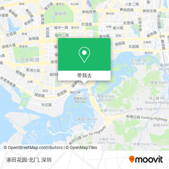 港田花园-北门地图