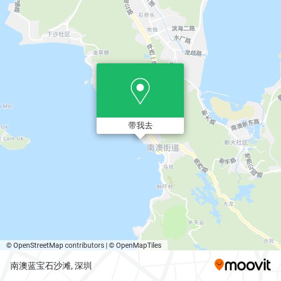 南澳蓝宝石沙滩地图