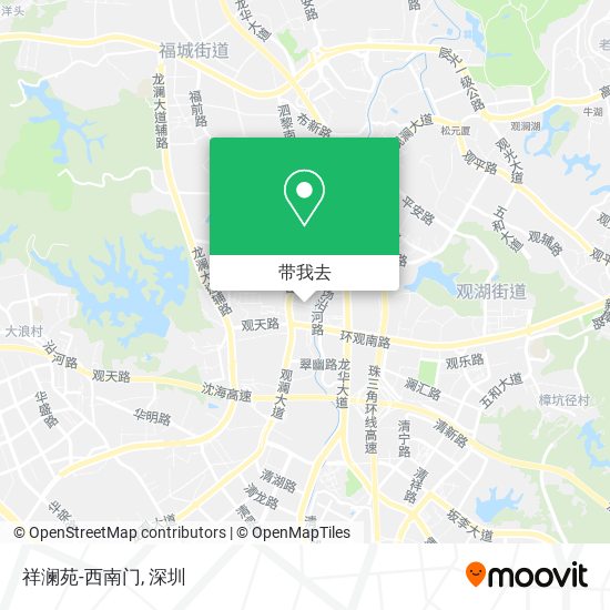 祥澜苑-西南门地图