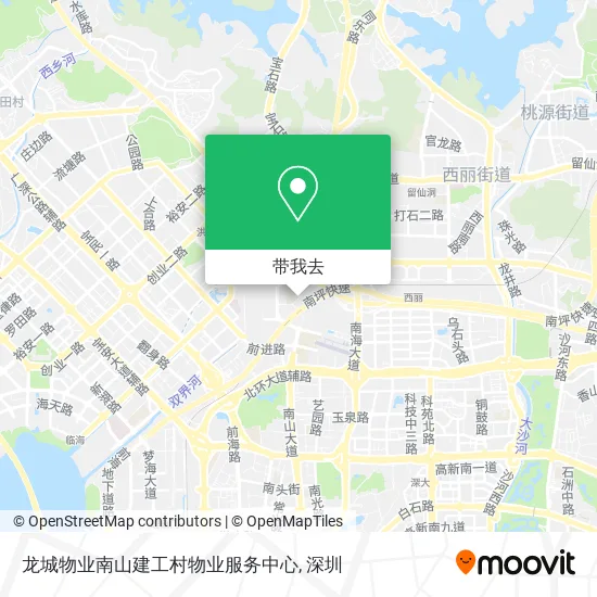 龙城物业南山建工村物业服务中心地图