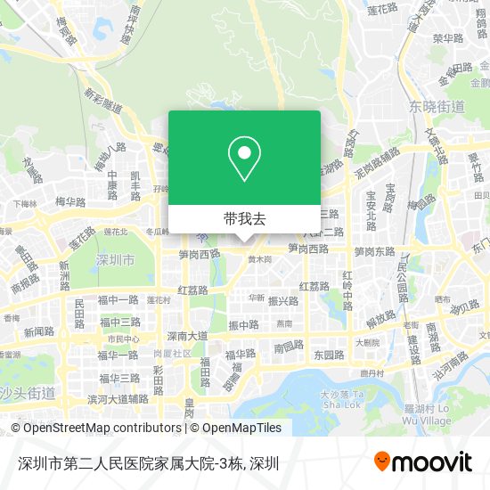 深圳市第二人民医院家属大院-3栋地图