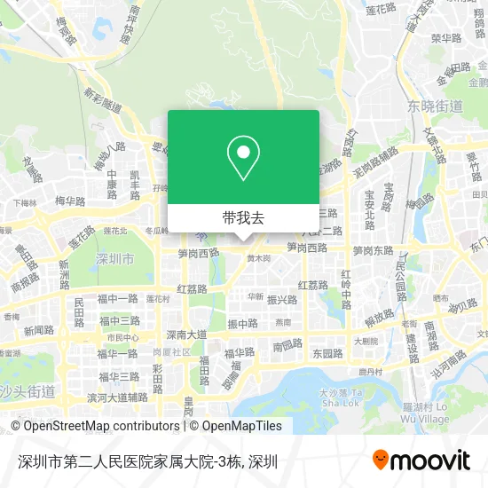 深圳市第二人民医院家属大院-3栋地图