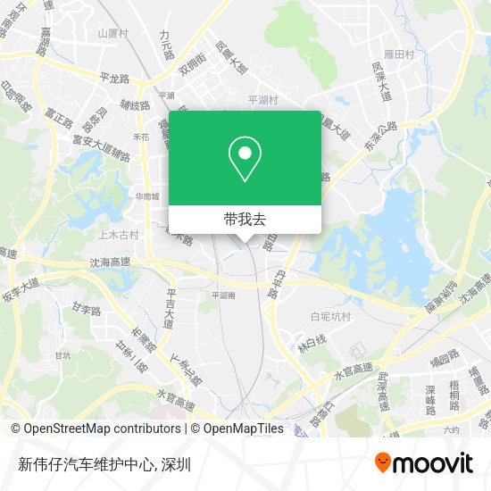 新伟仔汽车维护中心地图