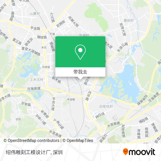 绍伟雕刻工模设计厂地图