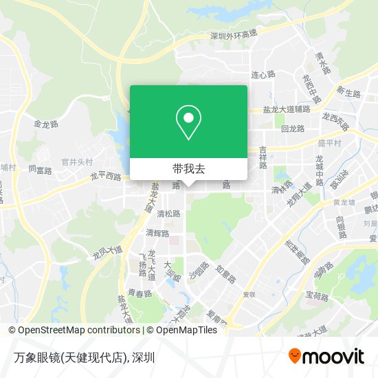 万象眼镜(天健现代店)地图