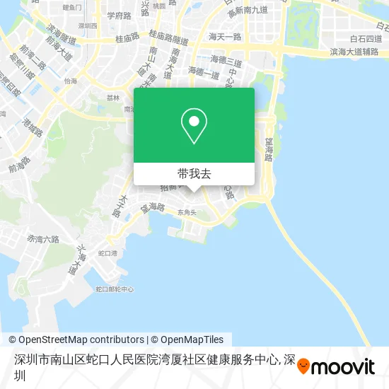 深圳市南山区蛇口人民医院湾厦社区健康服务中心地图