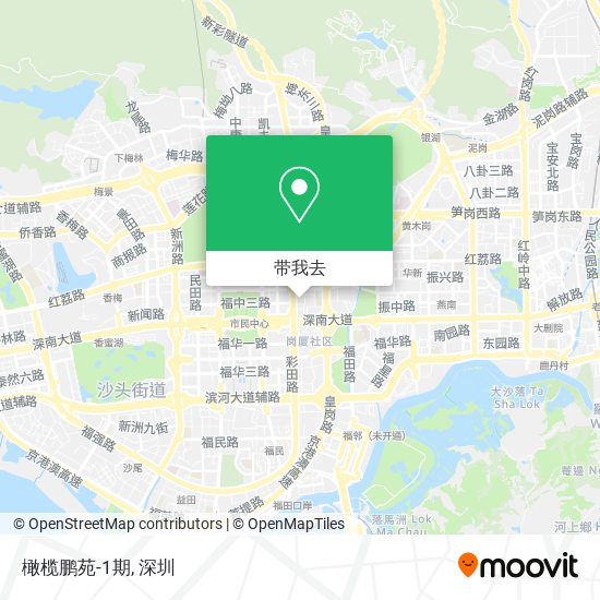 橄榄鹏苑-1期地图