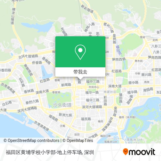 福田区黄埔学校小学部-地上停车场地图