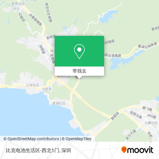 比克电池生活区-西北1门地图