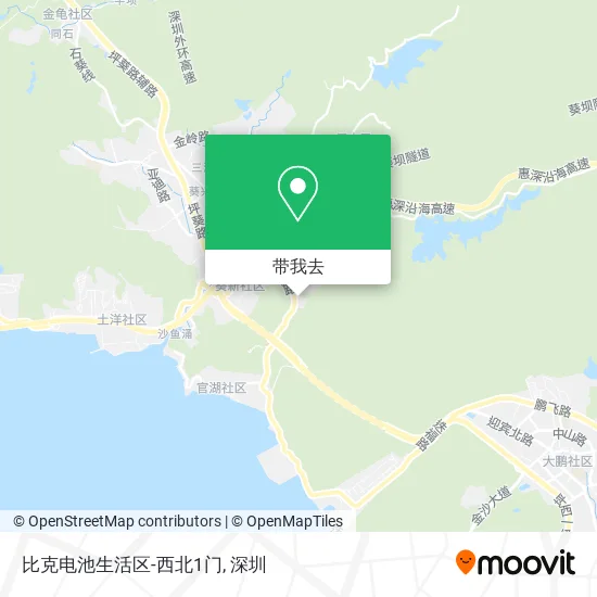 比克电池生活区-西北1门地图