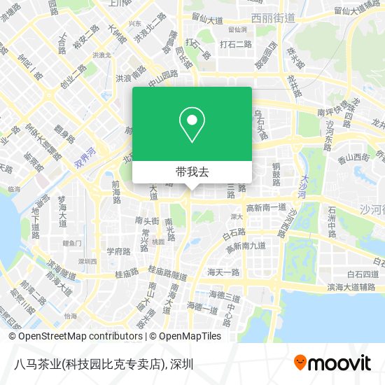 八马茶业(科技园比克专卖店)地图