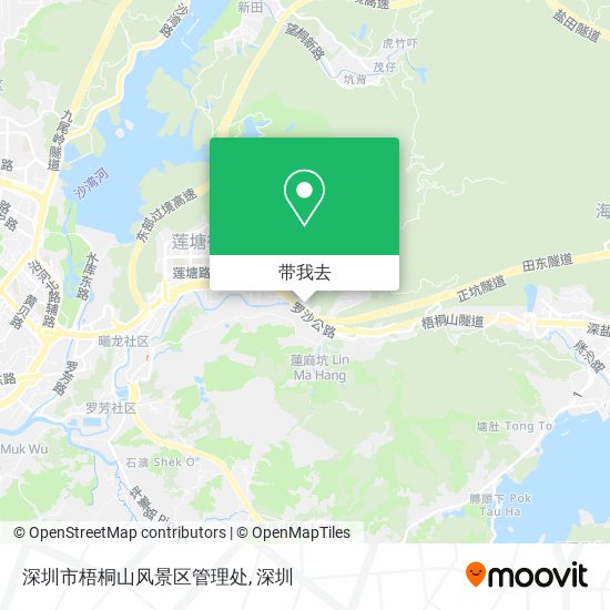 深圳市梧桐山风景区管理处地图