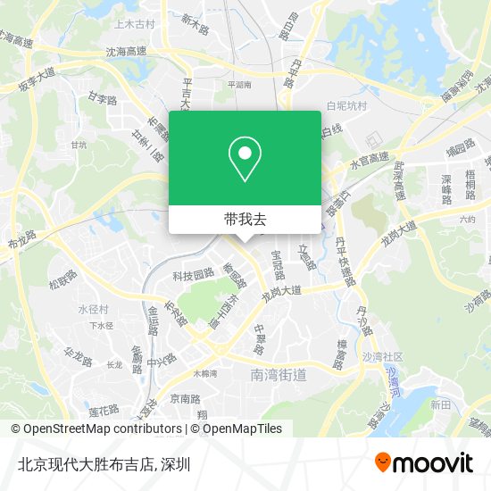 北京现代大胜布吉店地图