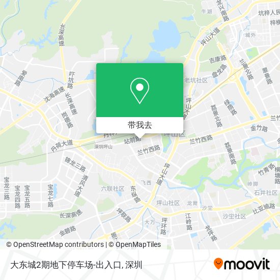 大东城2期地下停车场-出入口地图