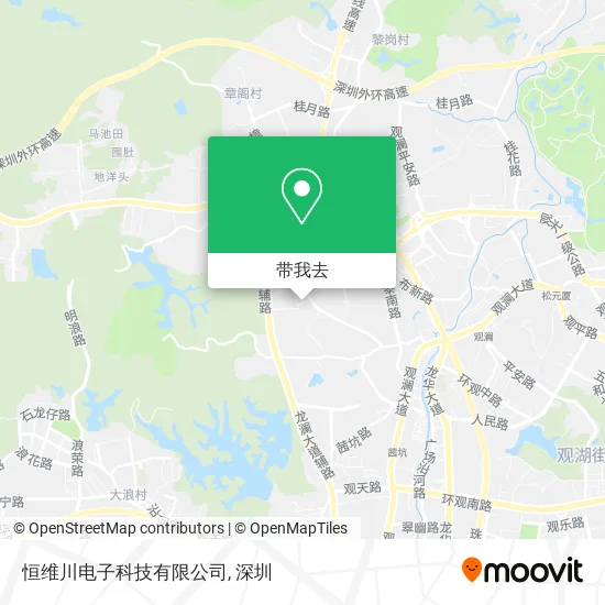 恒维川电子科技有限公司地图