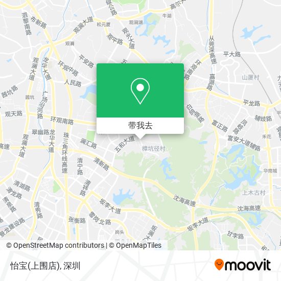 怡宝(上围店)地图