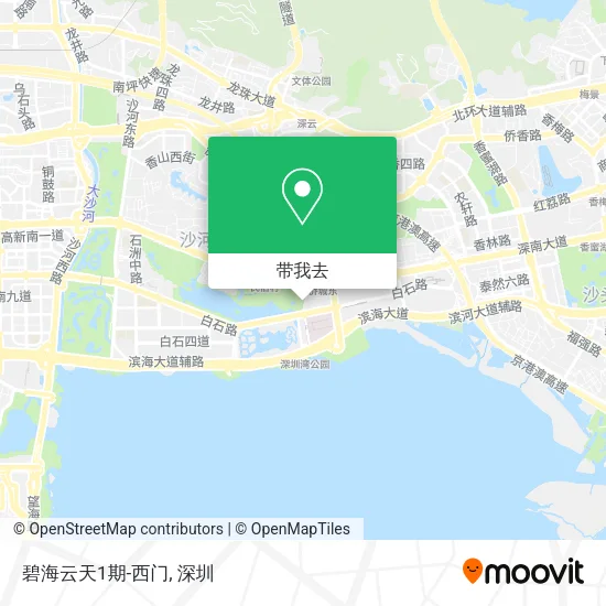 碧海云天1期-西门地图