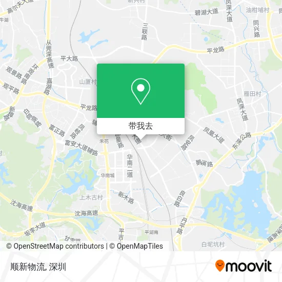 顺新物流地图