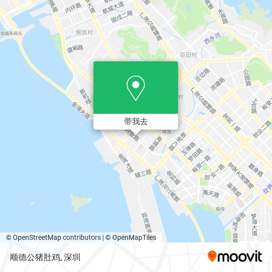 顺德公猪肚鸡地图