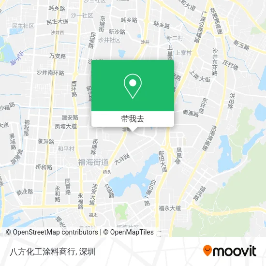 八方化工涂料商行地图
