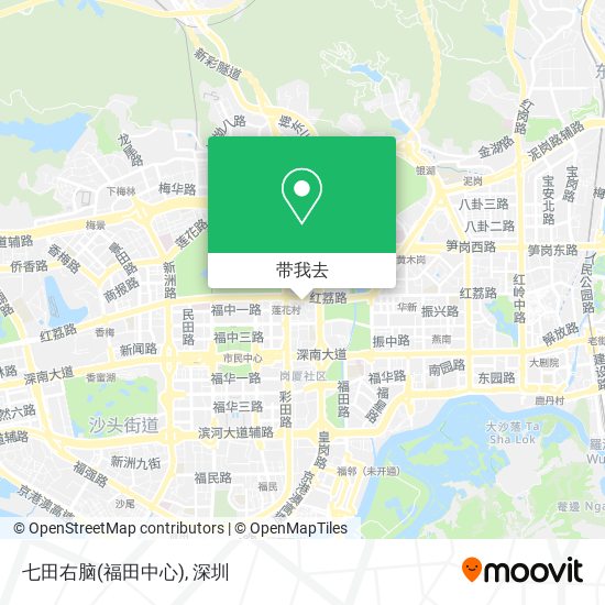 七田右脑(福田中心)地图