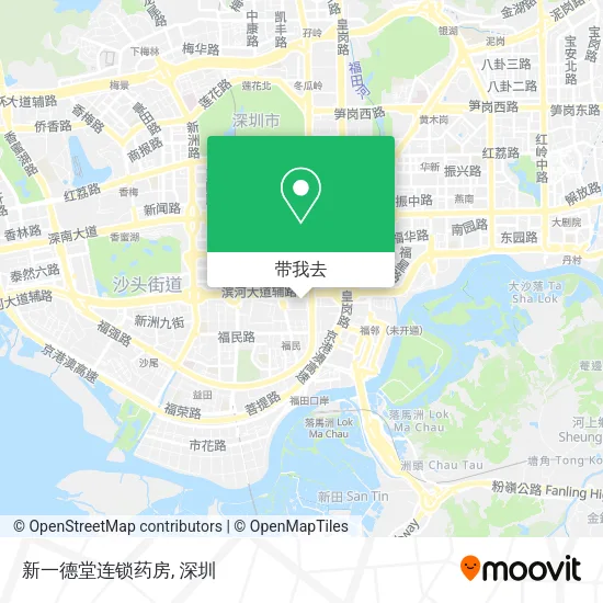 新一德堂连锁药房地图