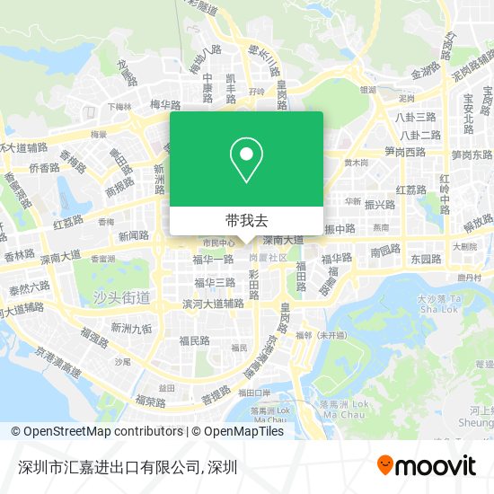深圳市汇嘉进出口有限公司地图