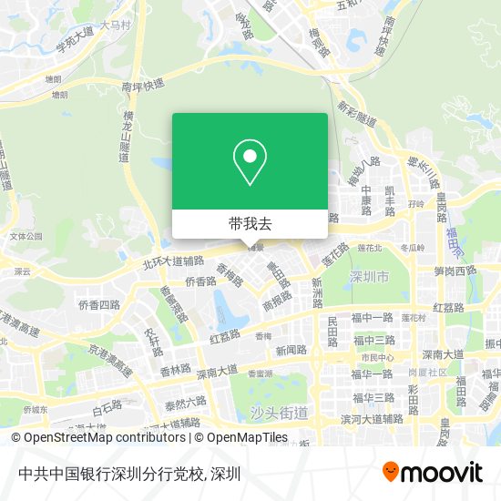 中共中国银行深圳分行党校地图