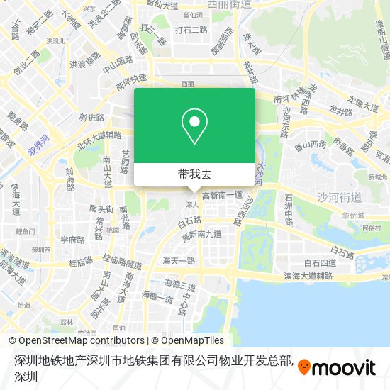 深圳地铁地产深圳市地铁集团有限公司物业开发总部地图