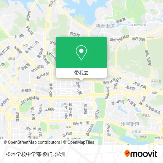 松坪学校中学部-侧门地图