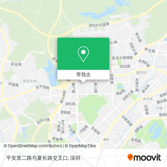 平安里二路与夏长路交叉口地图