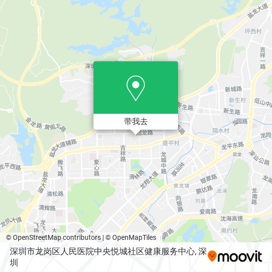 深圳市龙岗区人民医院中央悦城社区健康服务中心地图