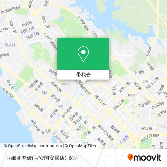 亚细亚瓷砖(宝安国安居店)地图