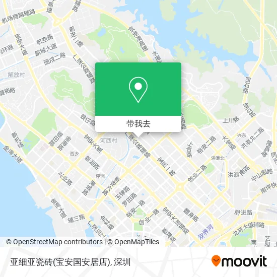 亚细亚瓷砖(宝安国安居店)地图